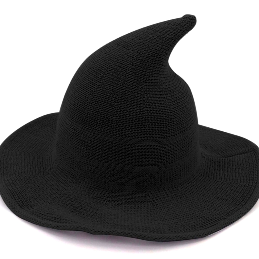 Knit Cottage core style witch hat